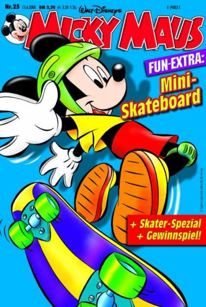 Micky Maus 2180 - Walt Disneys - Fun-extra - Skateboard - Helmet - Gewinnspiel