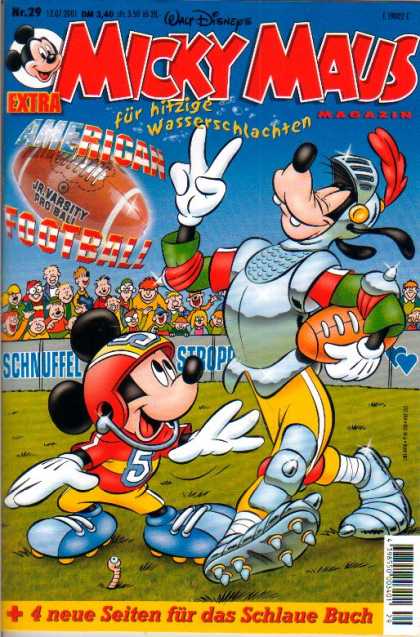 Micky Maus 2236 - Micky Maus - Fut Hitzige Wasserschlachten - American Football - Walt Disney - Goofy