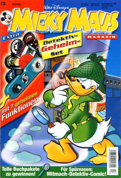 Micky Maus 2326 - Walt Disneys - Detektiv Geheim Set - Mit 7 Geheimen Funktionen - Tolle Buchpakete - Zu Gewinnen