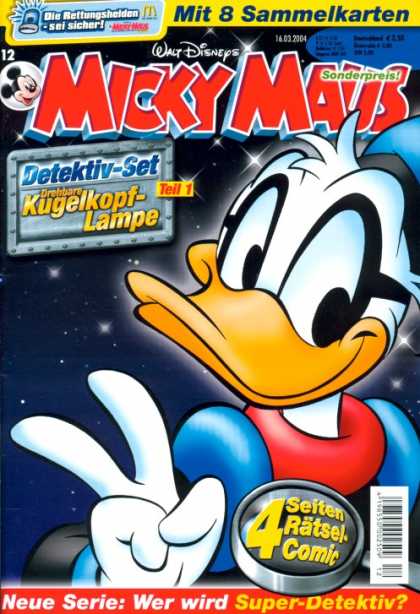Micky Maus 2378 - Detektiv Set - Kugelkopf Lampe - Micky With Full Swing - More Comic - Me And Micky