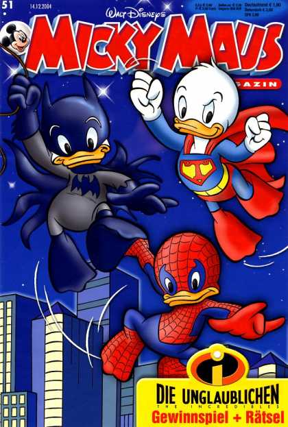 Micky Maus 2417 - Walt Disney Comics - Huey Louy And Dewey - Ducks - Superhero - Mr Incredible