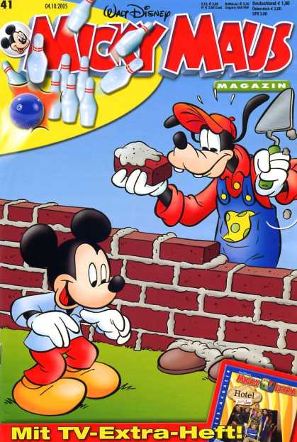 Micky Maus 2459 - Walt Disney - Hotel - Cement - Bricks - Mit Tv -extra-heft