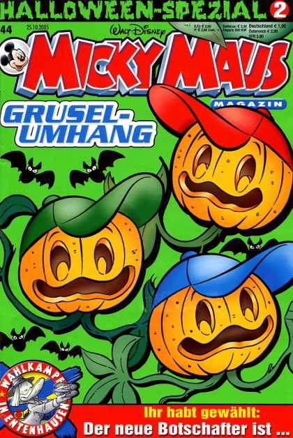 Micky Maus 2462 - Comic - Halloween - Walt Disney - Bats - Pumpkins