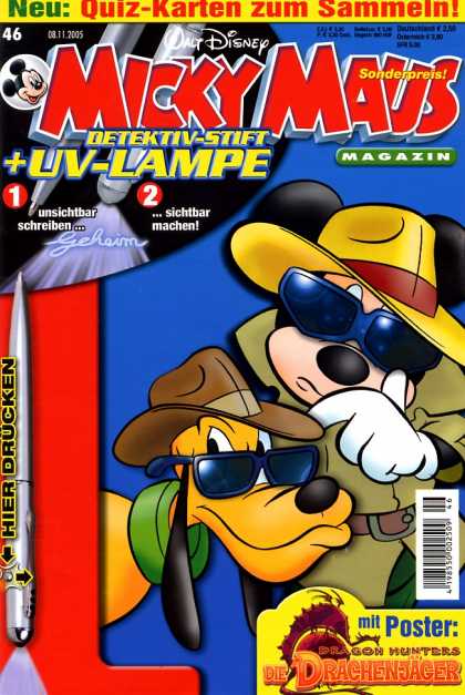 Micky Maus 2464 - Mouse - Shades - Pluto - Hat - Trench Coat