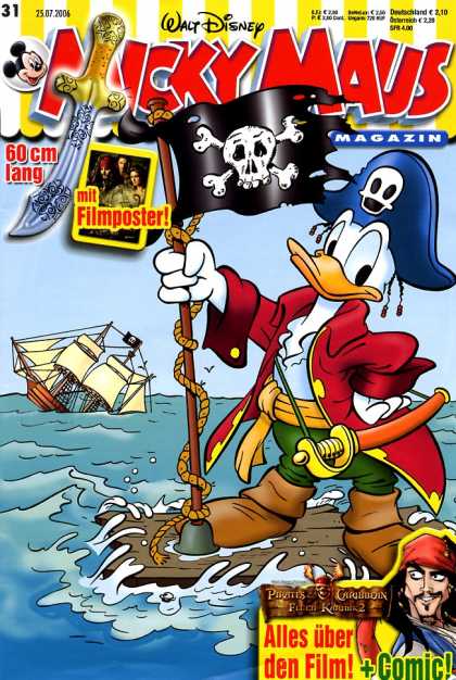 Micky Maus 2501 - Donald Dock - 60 Cm Lang - Mit Filmposter - German - Pirates Of The Carribean