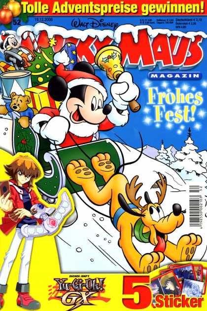 Micky Maus 2522 - Mickey - Frohes Fest - Pluto - Sleigh - Yu Gi Oh