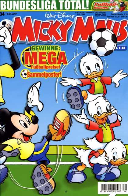 Micky Maus 2556 - German - Huey - Dewey - Louie - Football