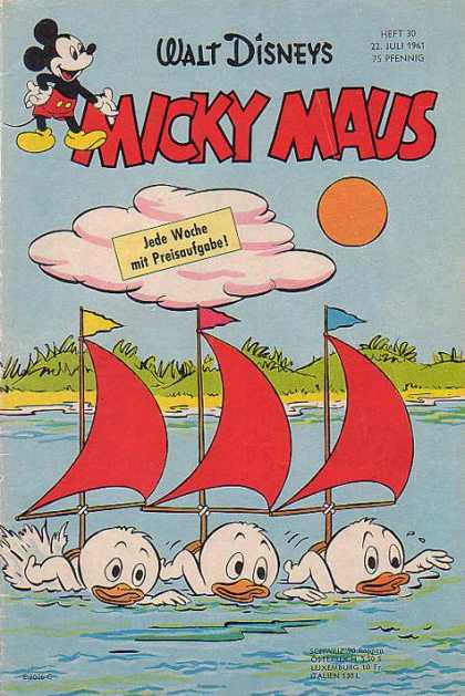 Micky Maus 292 - Disney - Clouds - Sun - Mouse - Ducks