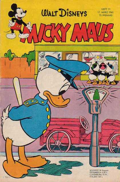 Micky Maus 326 - Car - Parking Meter - Donald Policeman - Nite Stick - Store