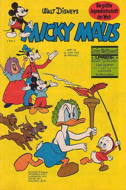 Micky Maus 497 - Disney - Goofy - Donald - Torch - Witch
