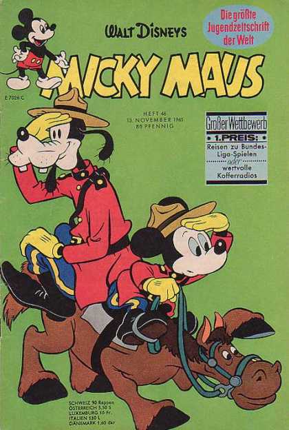 Micky Maus 517 - Goofy - Horse - Looking - Uniforms - Searching