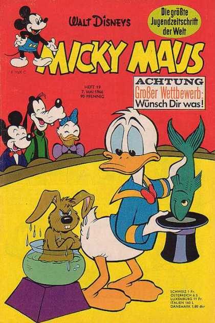Micky Maus 542 - Donald Duck - Green Fish - Mickey Maus - Illusionist - Brown Rabbit