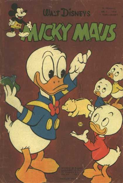 Micky Maus 55 - Duck - Donald - Money - Piggy Bank - Walt Disney