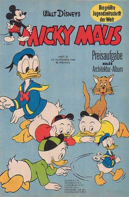 Micky Maus 570 - Walt Disney - Cat - Donald Duck - Huey Duey And Luey - November 19 1966