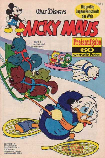 Micky Maus 579 - Walt Disneys - Die Grobte Jugendzeitschrift Der Welt - Preisaufgabe - Wertvolle Preise - 21 January 1967