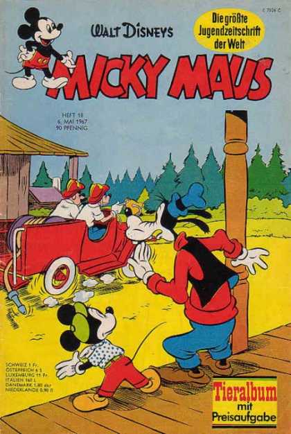 Micky Maus 594 - Walt Disney - In German - Goofy - Fire Truck - Forest