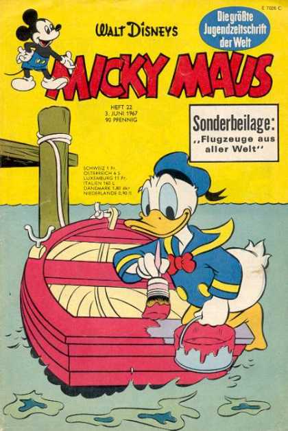 Micky Maus 598 - Walt Disney - Mickey Mouse - Donald Duck - Sonderbeliage - German