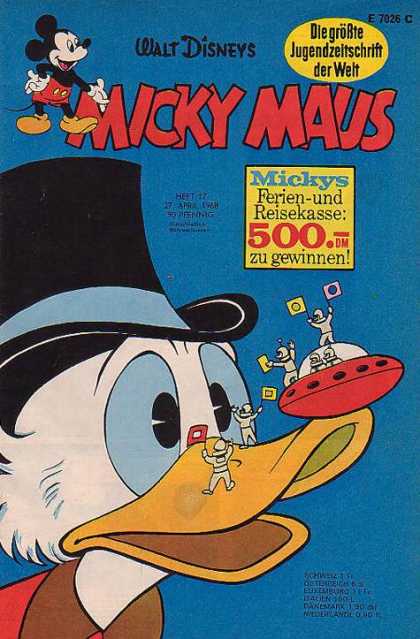 Micky Maus 645 - Walt Disneys - Die Grobte Jugendzeitschrift Der Welt - Zu Gewinnen - Cap - 500 Dm