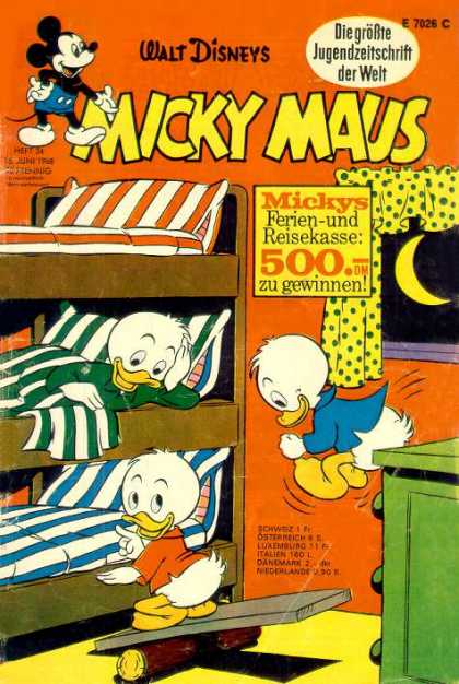Micky Maus 652 - Ducks - Bunkbed - Moon - Window - Curtain