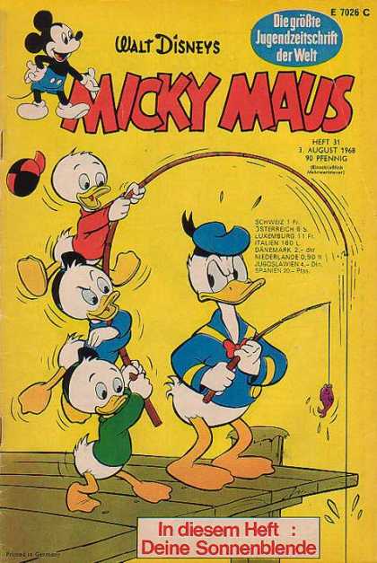 Micky Maus 659 - Walt Disneys - Donald Duck - Fishing Pole - Huey Dewy And Luey - Sailor Jacket