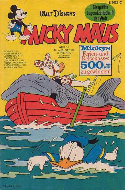 Micky Maus 662 - Boat - Girl Duck - Fish - Oar - Water