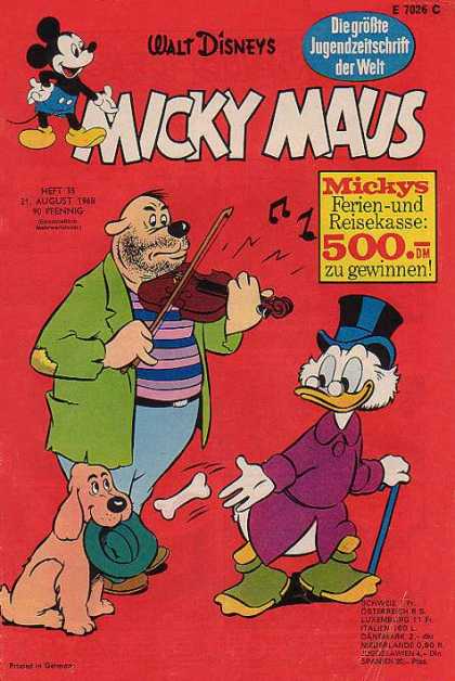 Micky Maus 663 - Walt Disneys - Hat - Dog - Stick - Glasses