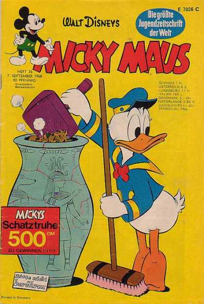 Micky Maus 664 - Donald Duck - Broom - Walt Disney - 1968 - Schatztruhe