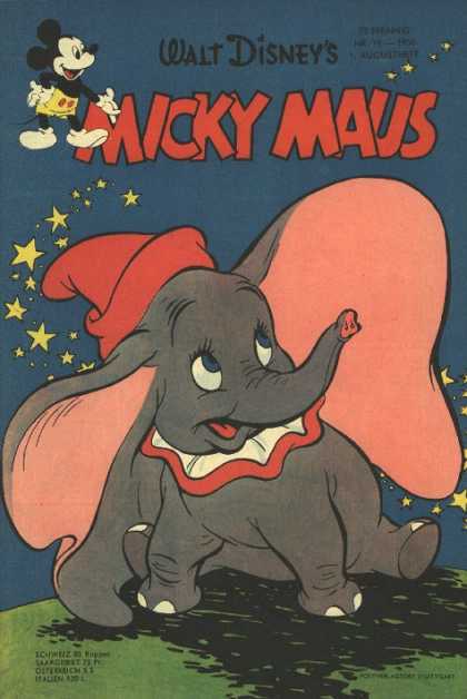 Micky Maus 68 - Dumbo - Elephant - Red Hat - Big Ears - Stars