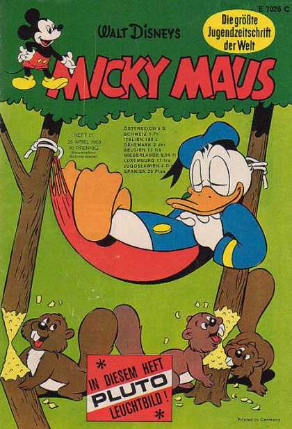 Micky Maus 697 - Donald - Trees - Hammock - Beavers - Sawdust