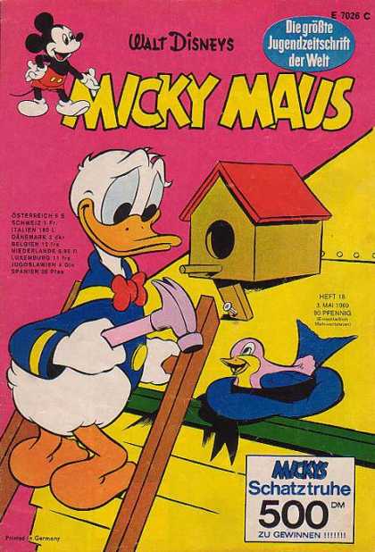 Micky Maus 698 - Walt Disneys - Donald Duck - Bird - Bird House - Ladder