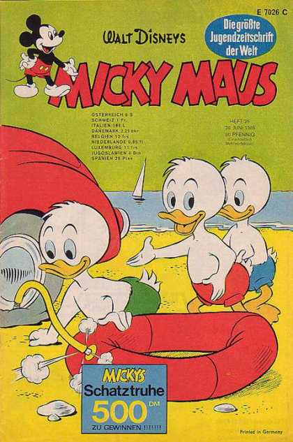 Micky Maus 706 - 500 - Huey - Dewey - Louie - Beach