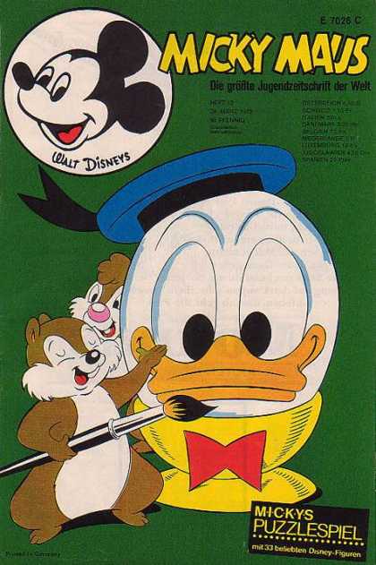 Micky Maus 745 - Duck - Rat - Ribbon - Hat - Bowl