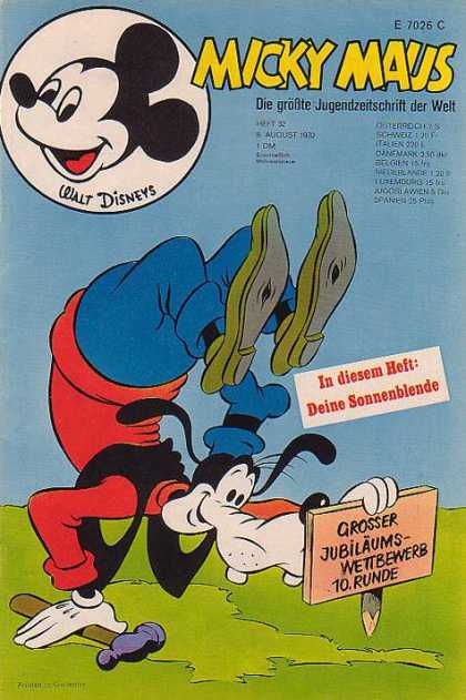 Micky Maus 764 - German Ears - Read Between The Lines - No Goofing Off - The Famous Eared Duo - Upside Down And Out