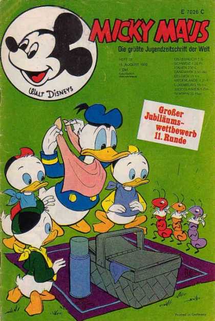 Micky Maus 765 - Disney - Mickey Mouse - Donald Duck - Picnic - Ants Eating Food