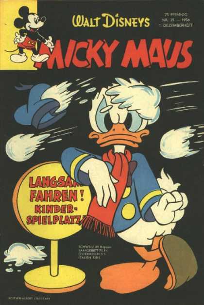 Micky Maus 77 - Donald Duck - German - Snowball Fight - Langsam Fahren - Kinder-spielplatz