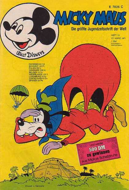 Micky Maus 797 - Goofy - Parachute - Micky - Temple - Trees