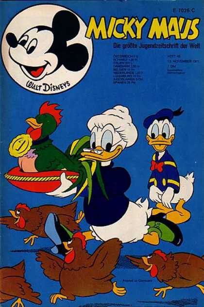 Micky Maus 830 - Walt Disneys - Running - Blue Color - Red Color - White Color