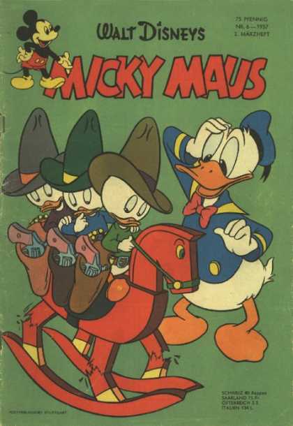 Micky Maus 84 - Donald Duck - Cowboys - Huey - Louie - Dewey