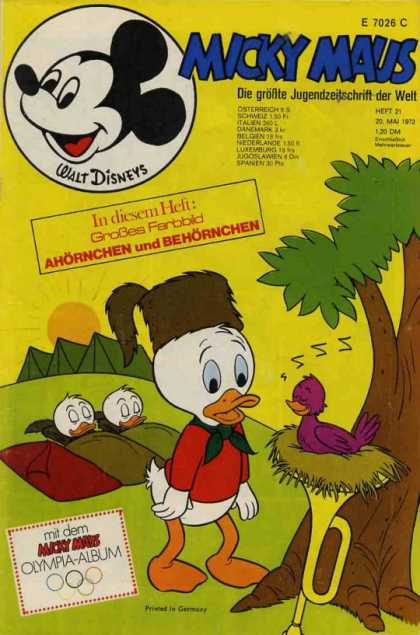 Micky Maus 857 - Camp - Bird - Duck - Tree - Sun