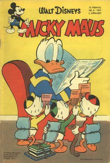 Micky Maus 86 - Donald Duck - Report Card - Huey - Dewey - Louie