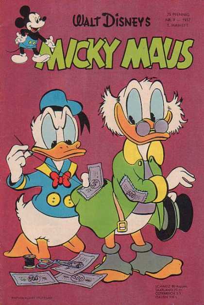 Micky Maus 87 - Ducks - Needle - Buttons - Cap - Glasses