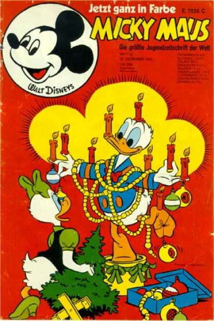 Micky Maus 888 - Donald Duck - Daisy Duck - Candles - Christmas Tree - Ornaments