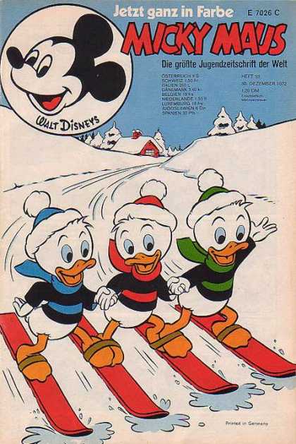 Micky Maus 889 - Ducks - Snow - Ski - Mountain - Tree