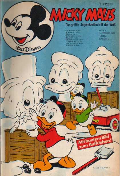 Micky Maus 894 - Ducks - Sand Sculptures - Shovel - Wagon - Crates