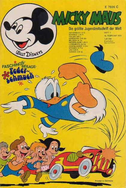 Micky Maus 948 - German - Duck - Mouse - Falling - Car