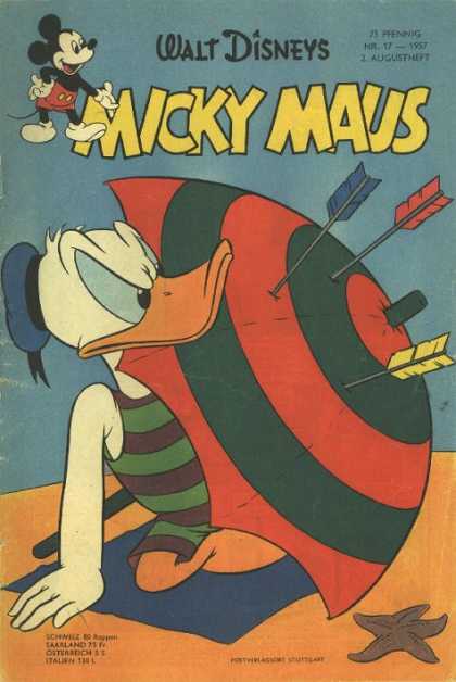 Micky Maus 95 - Donald Duck - Umbrella - Arrows - Beach - Swimsuit