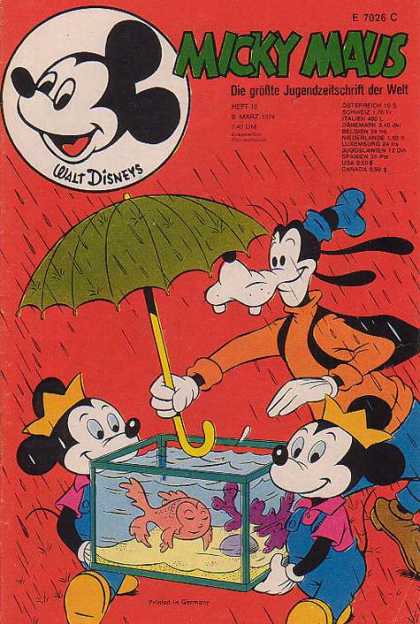 Micky Maus 951 - German - Umbrella - Goofy - Aquarium - Fish
