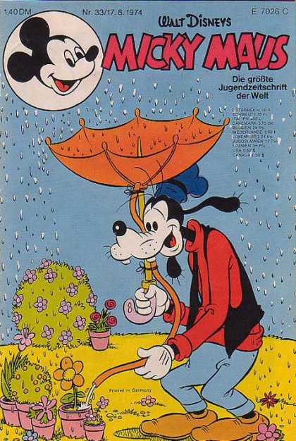 Micky Maus 974 - Nr 33 - 1974 - Googy - Umbrella - Rain