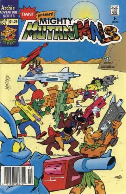 Mighty Mutanimals 5 - Desert - Rabitt - Guns - Wolf - Animals