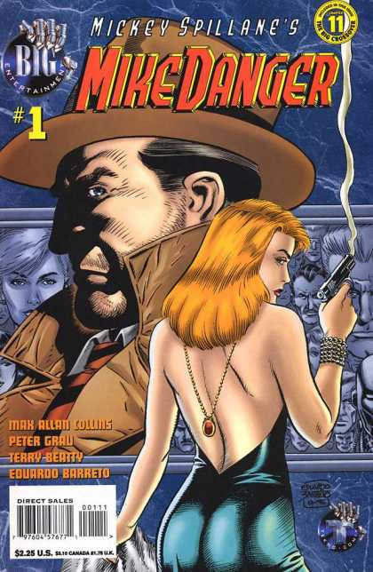 Mike Danger 1 - Smoking Gun - Pin Up - Cartoon - Mickey Spillane - Villian